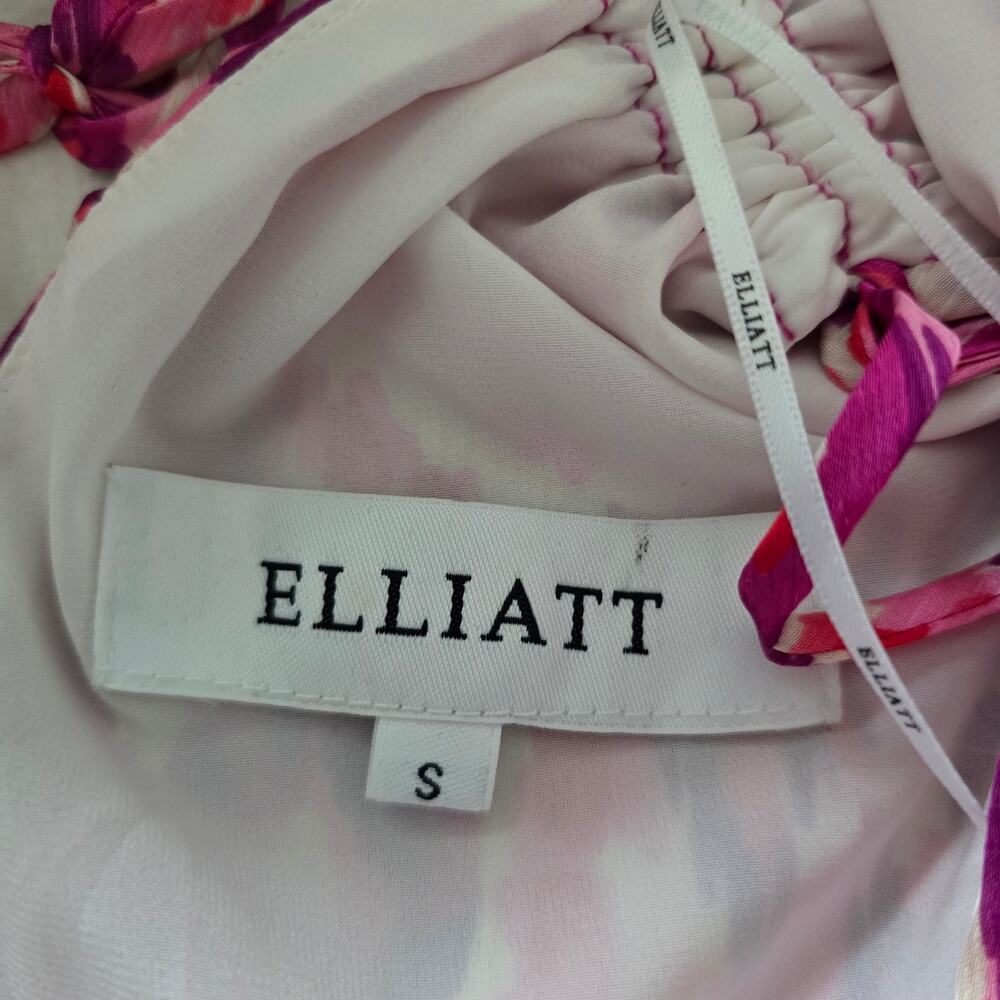 Elliatt Asymmetrical Frill Maxi Dress Gown Pink Size S Sleeveless Resort Wedding - Picture 9 of 13